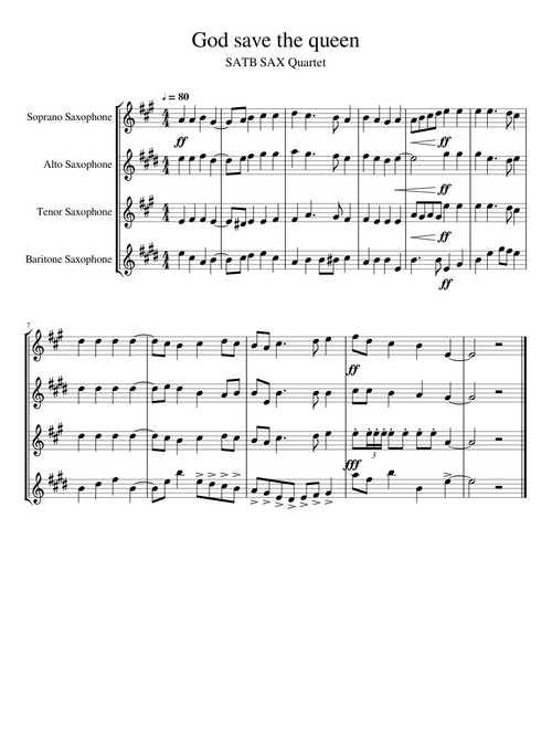 God save the queen SATB