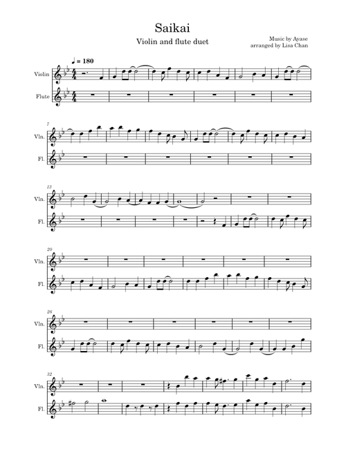 Saikai – Ayase - violin and flute duet