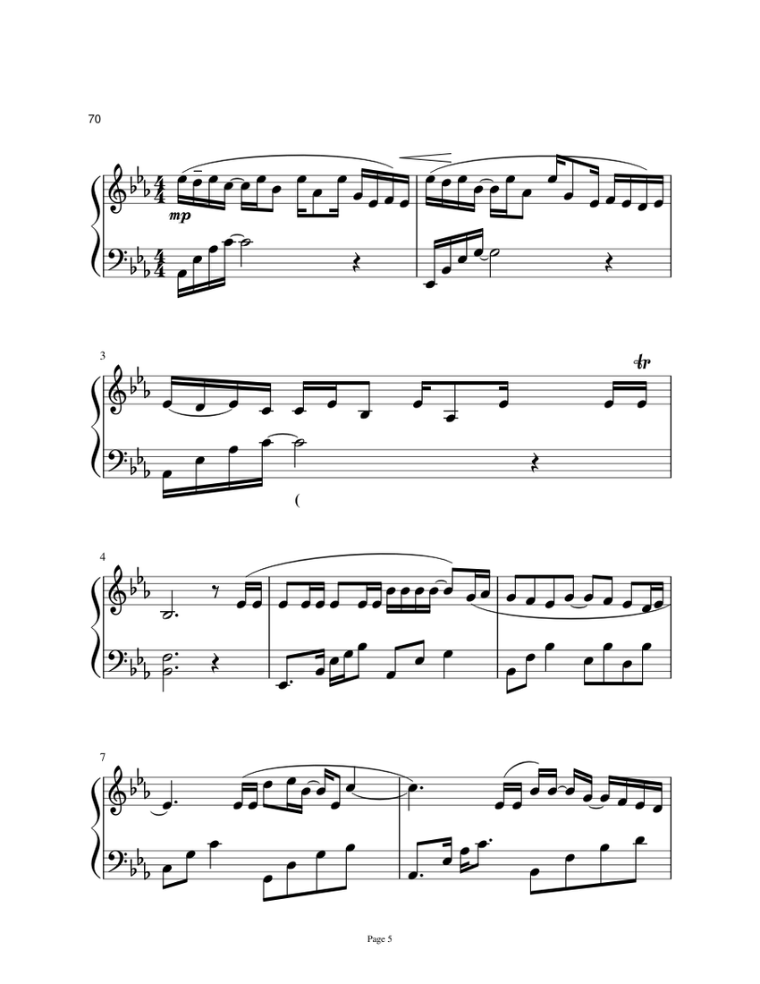 Addab4e1d6852fa75ca84f4a3c00b4c8ee9ccdd1 1 Sheet music for Piano (Solo ...