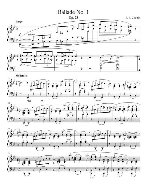 Chopin's Ballade No. 1 in G minor