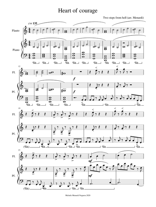 Heart of courage for flute and piano