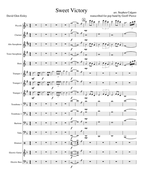 Sweet Victory (from "Spongebob Squarepants") (Pep Band)