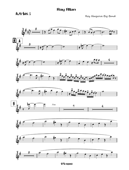 Roy Allan (Arr. Roy Hargrove Big band) (Jazz Ensemble)