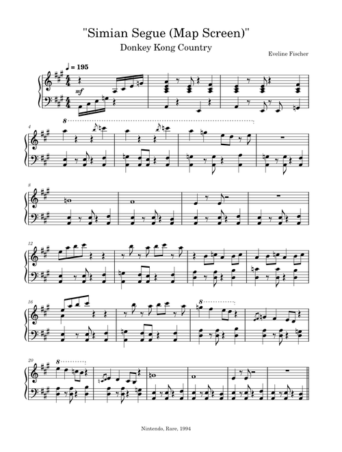 Simian Segue/Map (Donkey Kong Country)