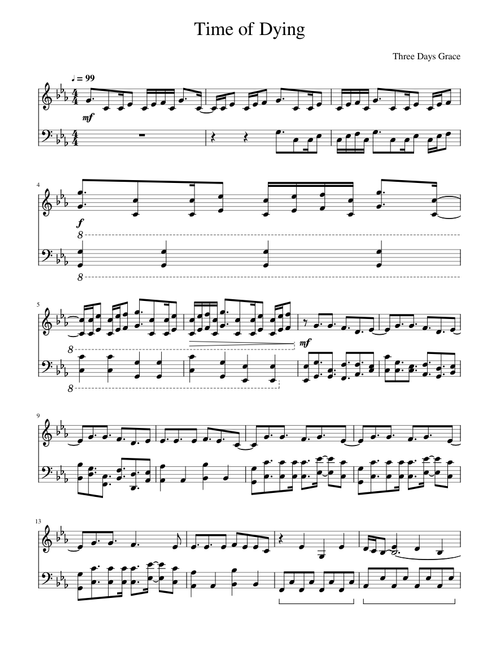 Time of Dying - Three Days Grace