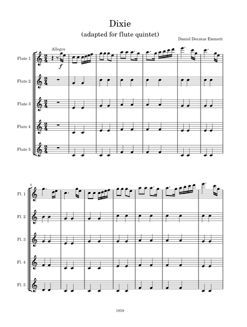 Dixie – Daniel Decatur Emmett