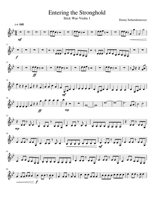 Entering the Stronghold violin 1