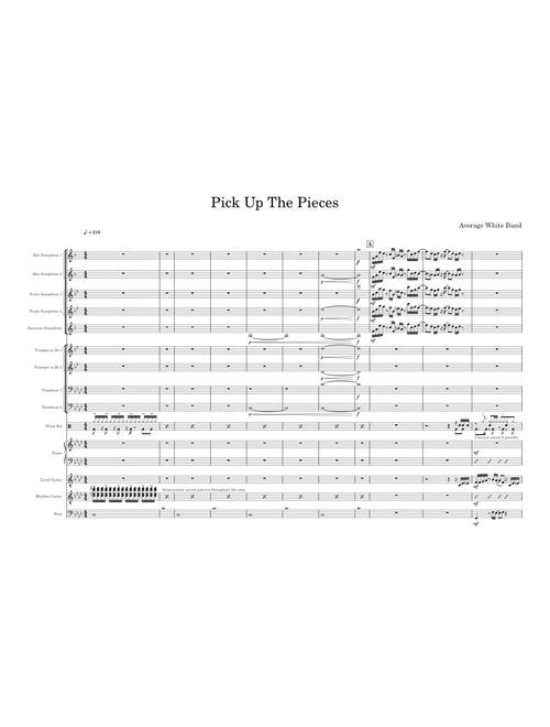 Pick Up The Pieces - AWB - Big Band arrangement