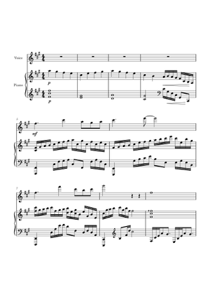 一花一剑（One Flower, One Sword） - Li Xinyi Sheet Music for Piano