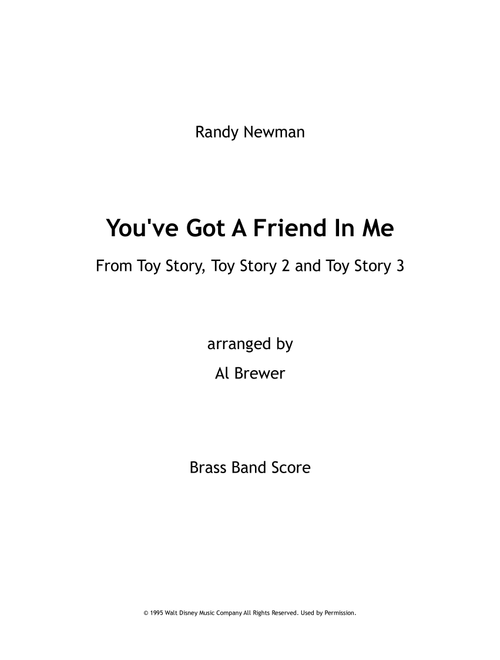 You've Got A Friend In Me (Arr. Al Brewer) - Randy Newman And Lyle Lovett (Brass Band)
