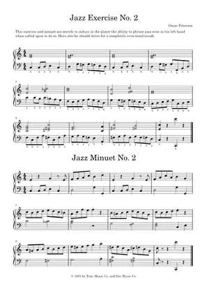 Jazz Exercise No. 2 – Oscar Peterson Sheet Music for Piano (Solo Jazz Exercise No. 2 – Oscar Peterson Sheet Music for Piano (Solo