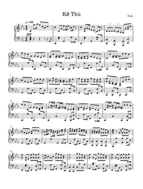Kẻ Thù – Ngọt