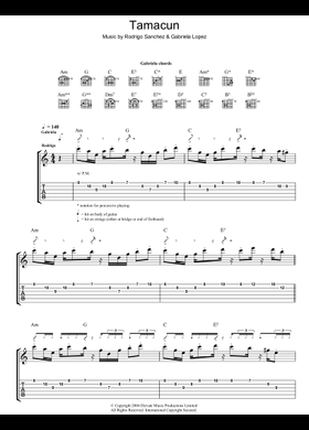 Free Rodrigo y Gabriela sheet music | Download PDF or print on