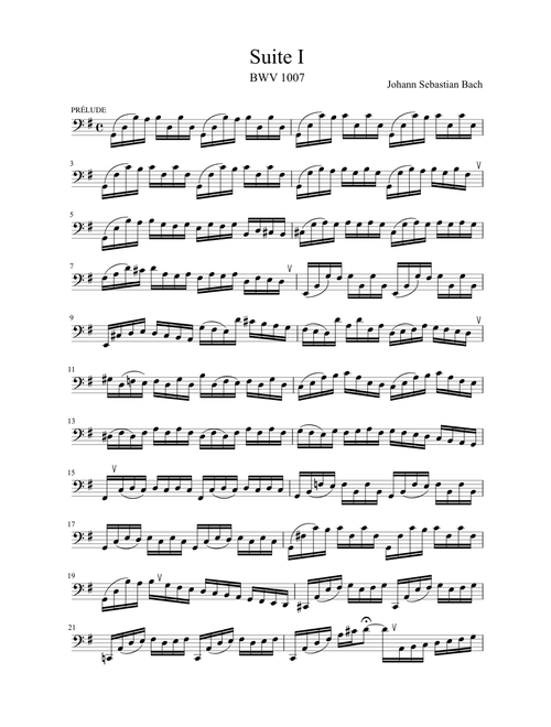 Johann Sebastian Bach – Cello Suite I – BWV 1007 – 1. Prelude (arr. for bassoon)
