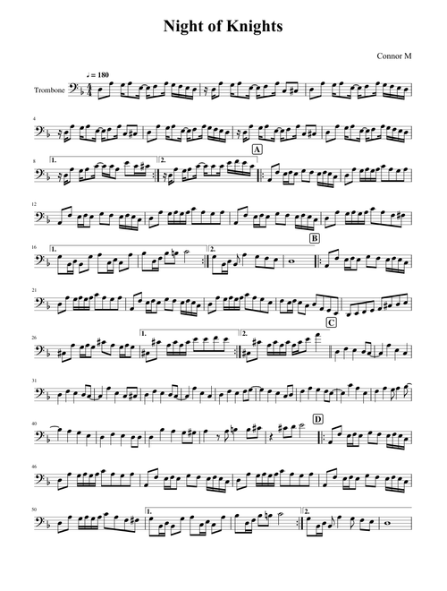 Night of Knights Trombone Solo