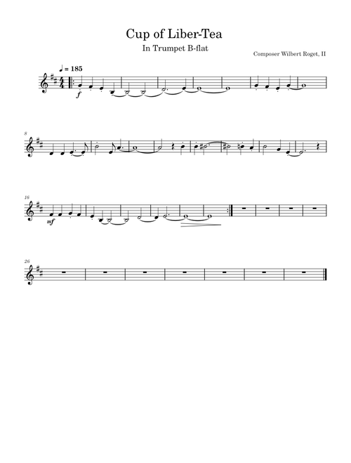 Helldivers 2 Main Theme - "A Cup Of Liber-Tea" – II Wilbert Roget A Cup of Liber-Tea (Trumpet B-flat Solo)