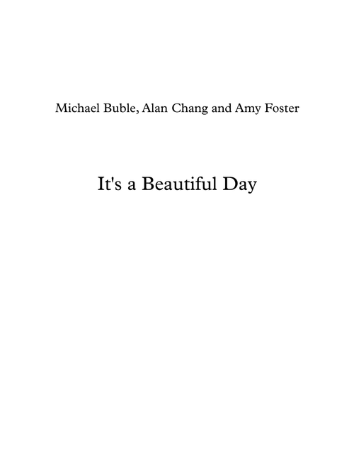 It's A Beautiful Day (Arr. Al Brewer) - Michael Buble (Brass Band)