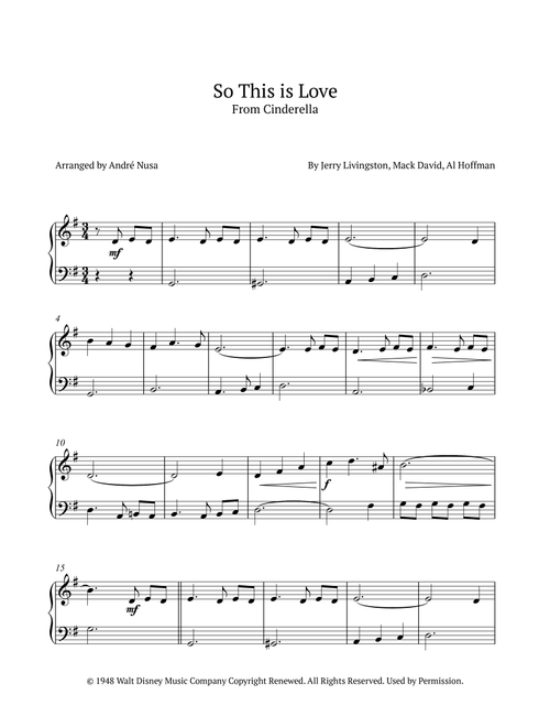 So This Is Love (Arr. André Nusa) - James Ingram (Easy Piano)