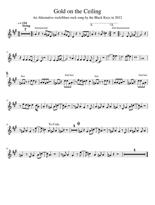 Trumpet Solo-Gold On The Ceiling