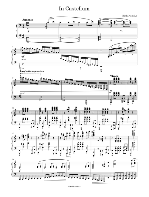 In Castellum (Piano Solo) - Binh-Nam La