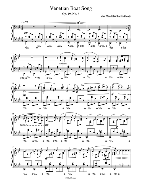 Venetian Boat Song