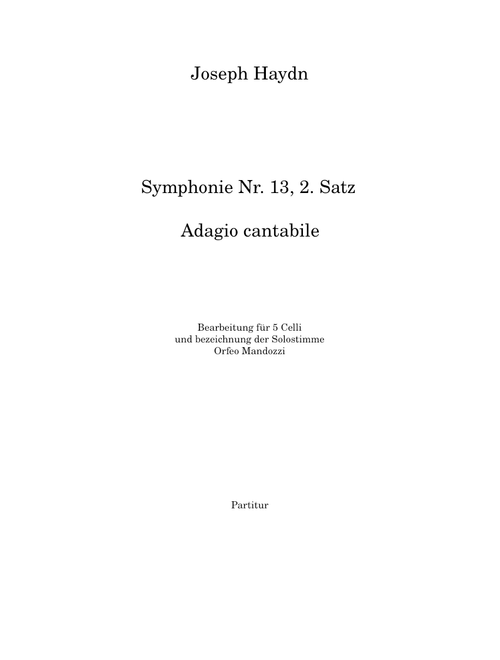 Sonata E Flat Major, Adagio e Cantabile - Joseph Haydn