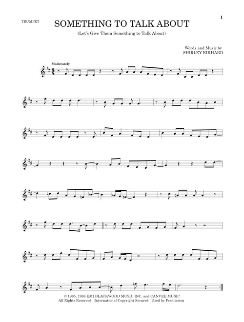 Something To Talk About (Let's Give Them Something To Talk About) - Bonnie Raitt (Trumpet Solo)