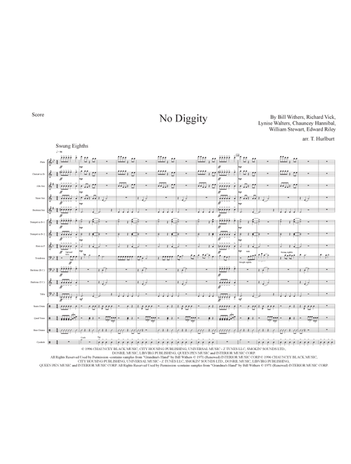 No Diggity (Arr. T. Hurlburt) - Blackstreet Ft Dr Dre (Marching Band)