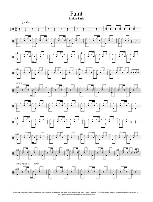 Faint (Arr. Cyril Mayer) - Linkin Park (Drums)