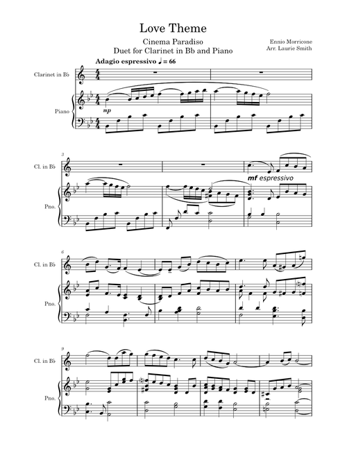 Love theme – Ennio Morricone