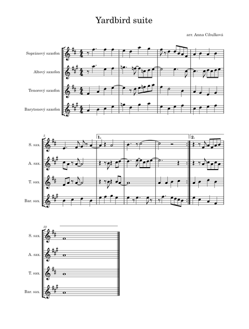 Yardbird suite – Charlie Parker Yardbird suite