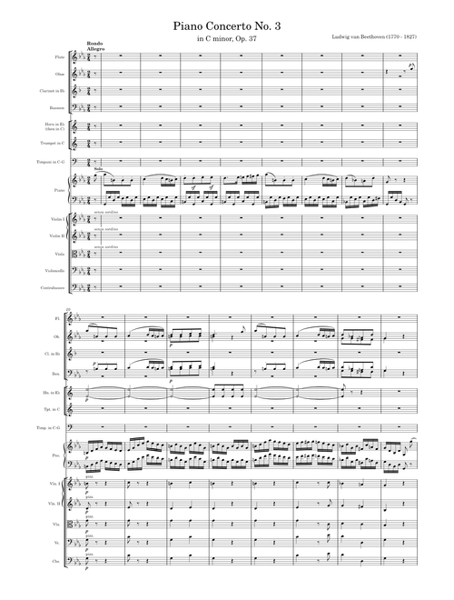 Beethoven - Piano Concerto No. 3 in C minor, Op. 37 - 3. Allegro