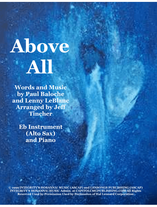 Above All (Arr. Jeff Tincher) - Rebecca St. James (Alto Sax and Piano)