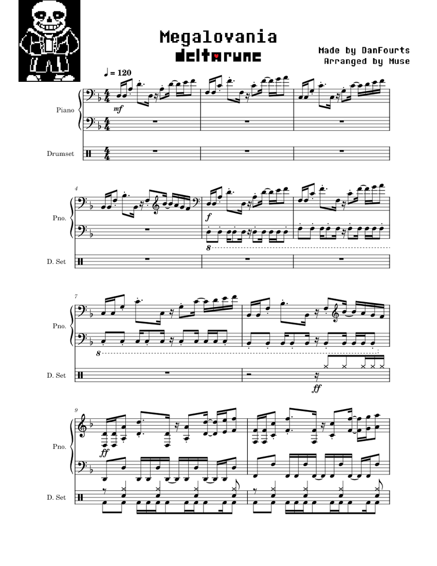 deltarune-megalovania-sheet-music-for-piano-drum-group-mixed-duet
