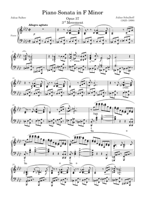 Piano Sonata in F Minor Opus 37, 1st Movement – Julius Schulhoff