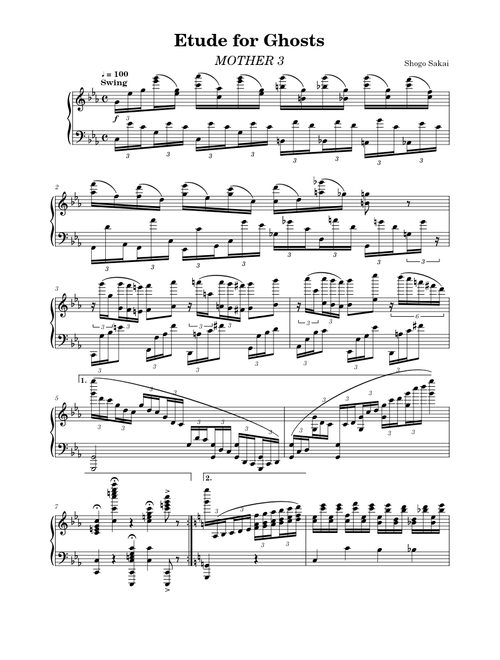 Etude for Ghosts – Shogo Sakai - MOTHER 3