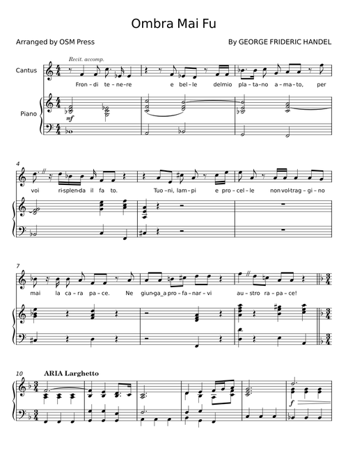 Ombra mai fu - George Frideric Handel