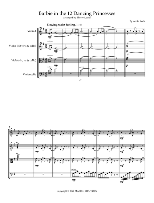 Barbie In The 12 Dancing Princesses Main Titles (Arr. Sherry Lewis) - Arnie Roth (String Ensemble)