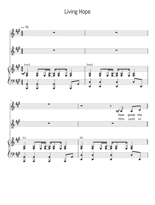Living Hope, SATB, Brian Johnson, Phil Wickham
