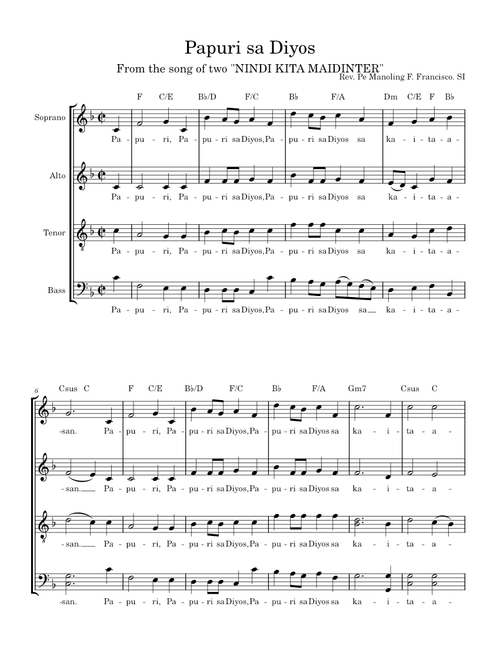 Papuri Sa Diyos – SJ Fr. Manoling V. Francisco
