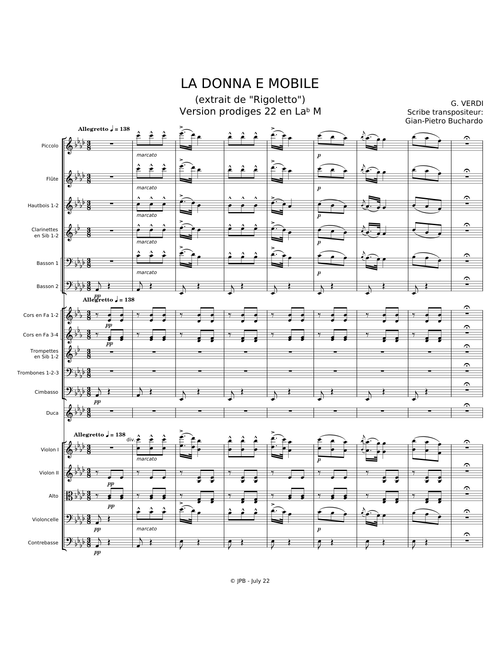 La donna è mobile – Giuseppe Verdi