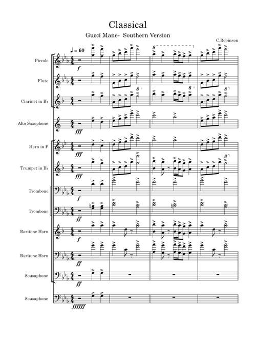 Classical (intro) – Gucci Mane Southern Version