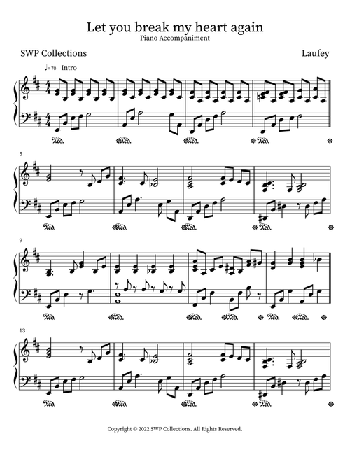 Let you break my heart again - Laufey (Instrumental Solo)