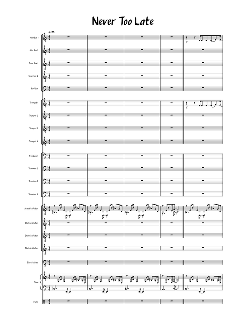 Never too late – Three Days Grace Jazz Band