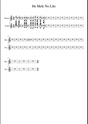 He mele no lilo Sheet music for Piano (Solo) | Musescore.com