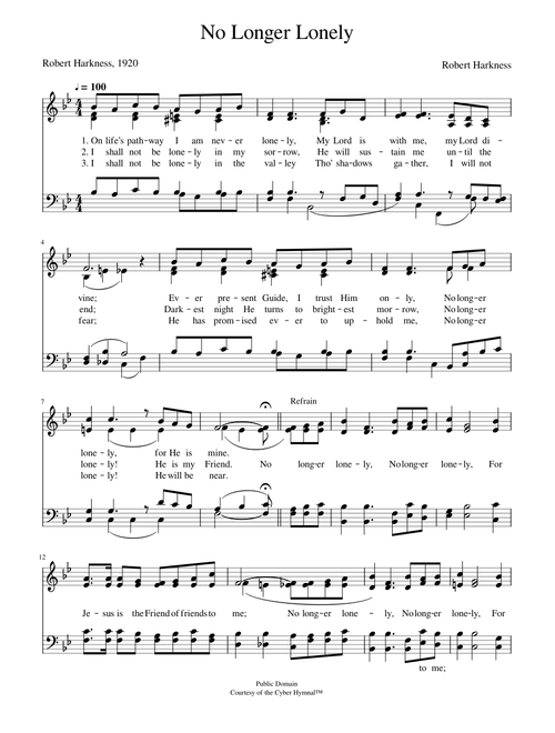 No longer lonely - Robert Harkness