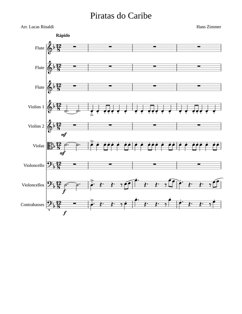 Pirates of the Caribbean Medley, Piratas do Caribe, Up is