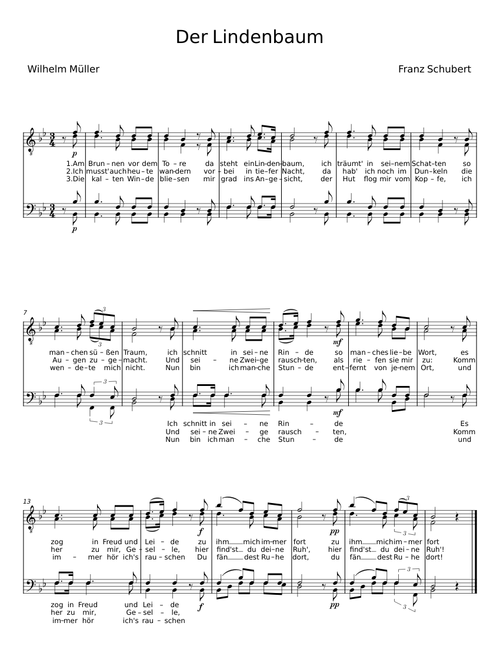 Der Lindenbaum - Franz Schubert
