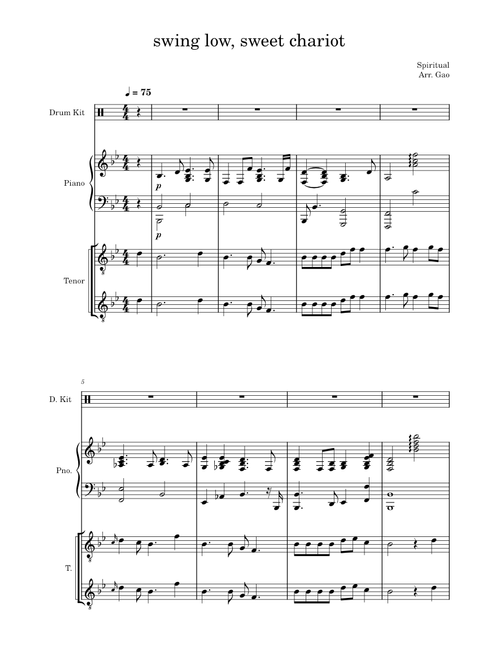 Swing Low, Sweet Chariot – Traditional Spiritual