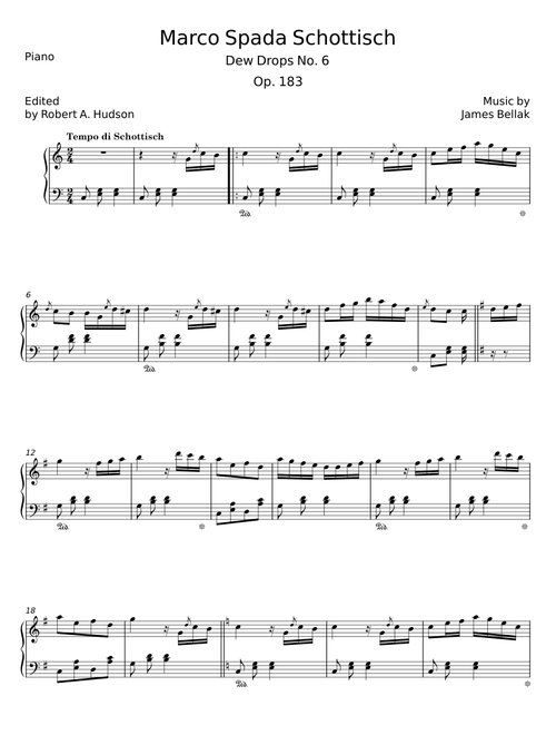 Marco Spada Schottisch, Op.183 - James Bellak